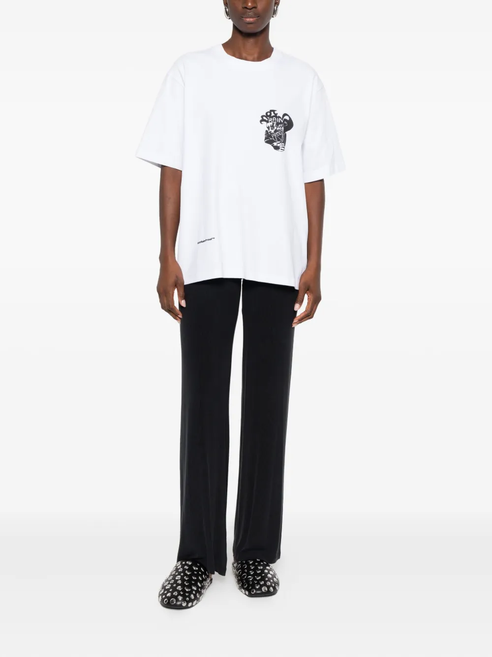 Notrainproof Graphic-print T-shirt In White