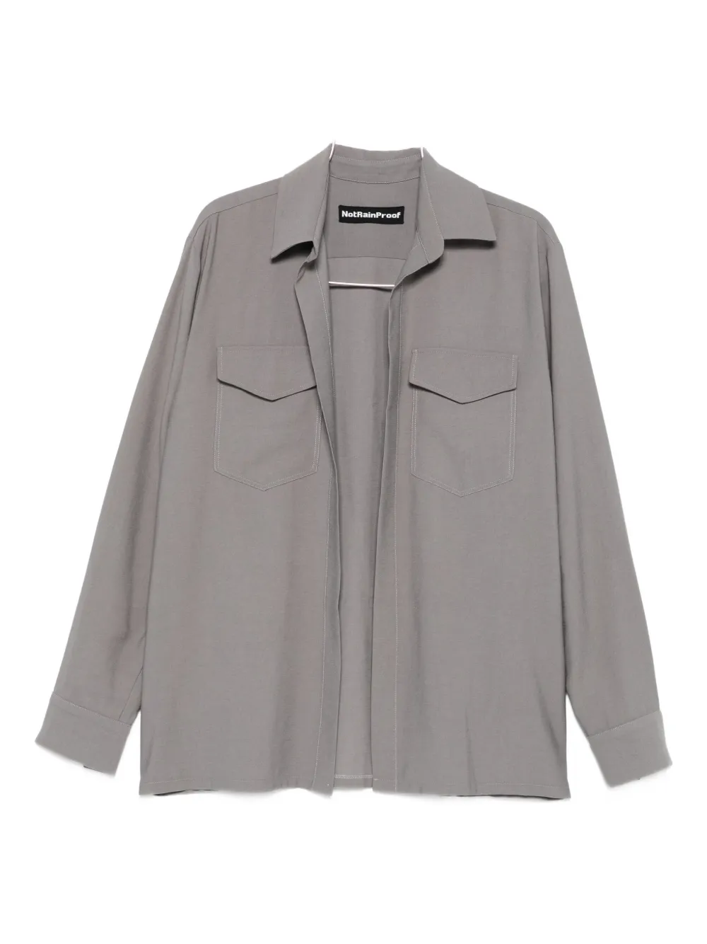 Notrainproof Flap-pocket Shirt In Gray