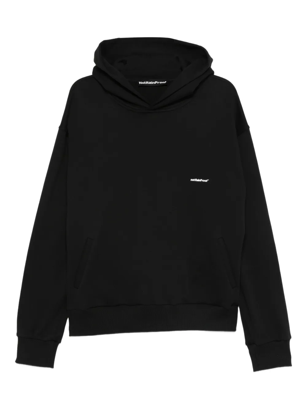NotRainProof logo-detail hoodie | Black | Image 1