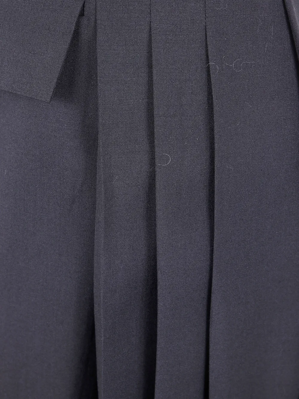 SAPIO Midi-rok met geplooide zak Zwart