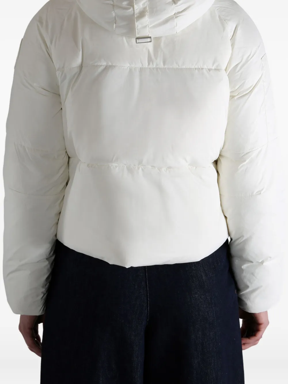 Canada Goose High-neck Puffer Jacket In White