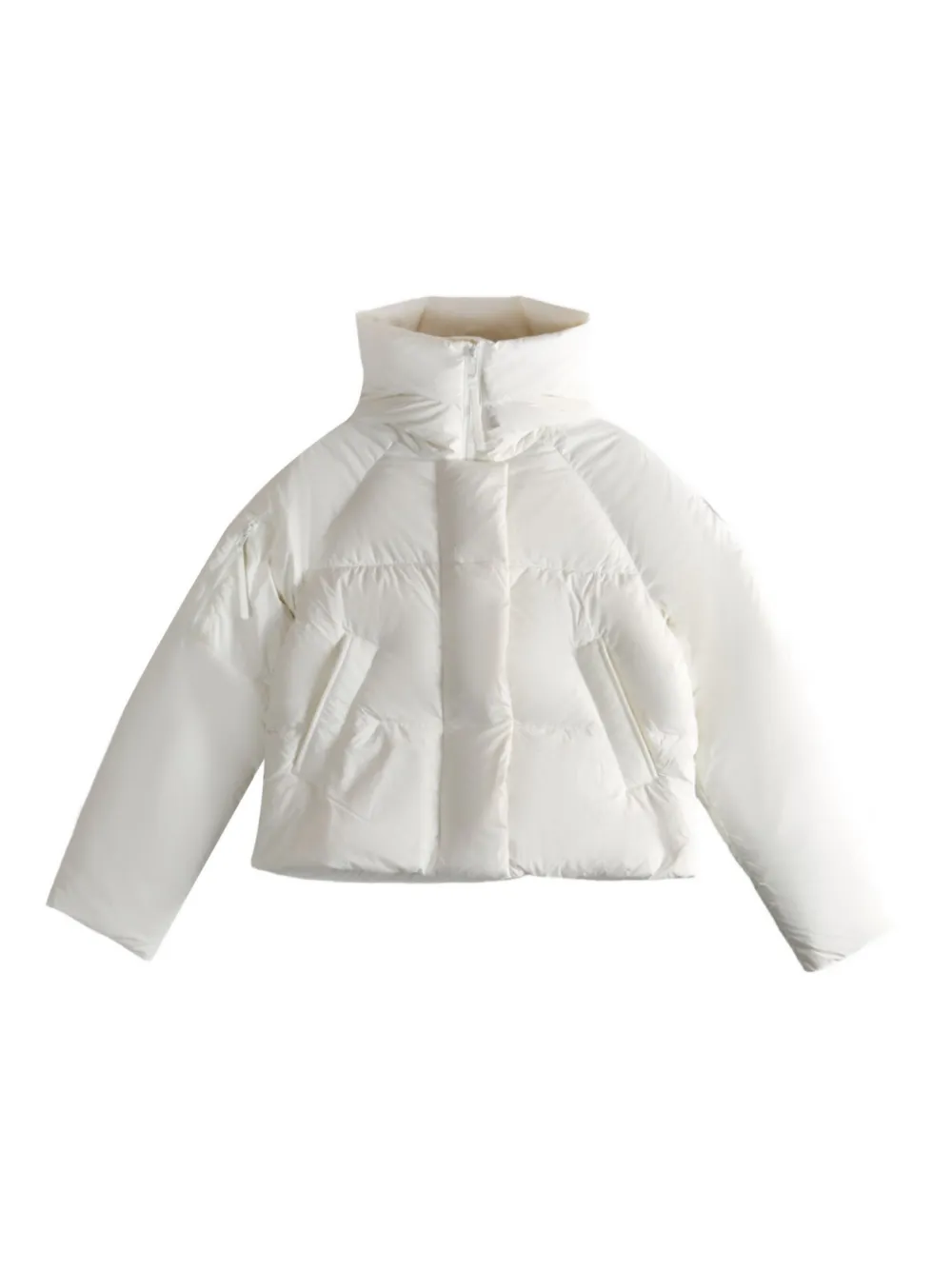 Canada Goose High-neck Puffer Jacket In White