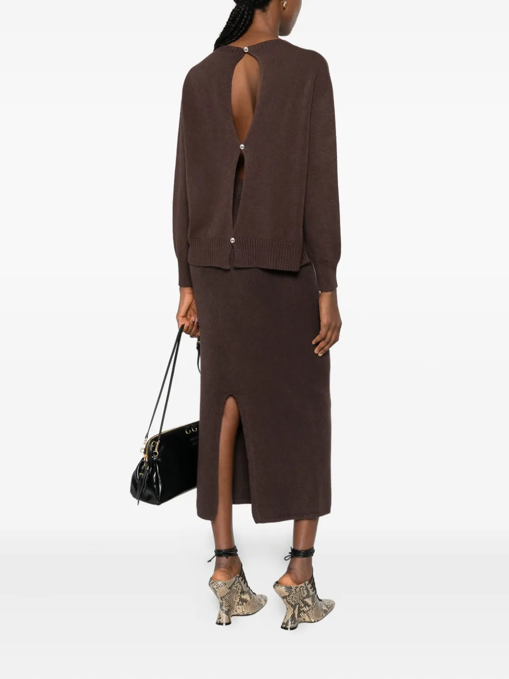 VICOLO open-back jumper | Knitted Sweaters | Image 2