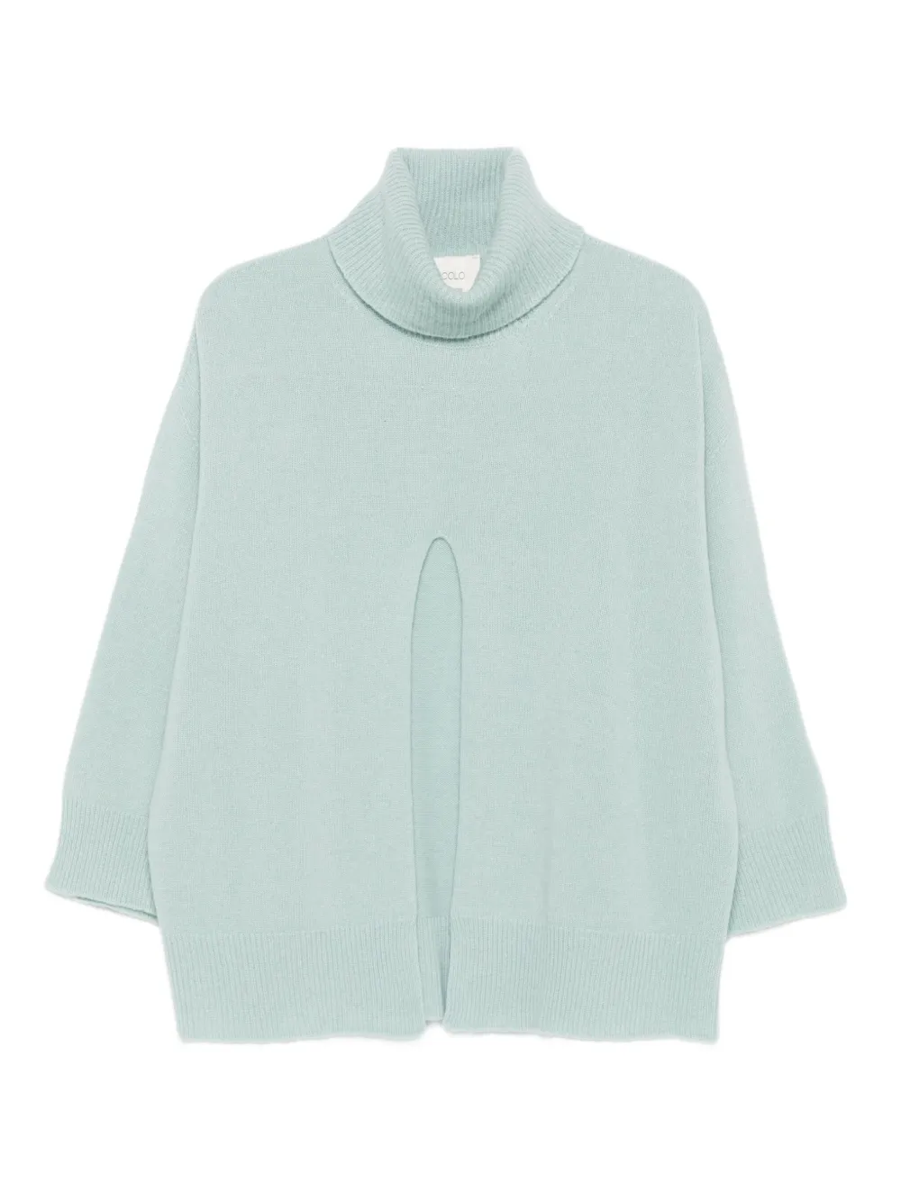 VICOLO suéter con cuello vuelto y abertura en la parte delantera | azul | Image 1
