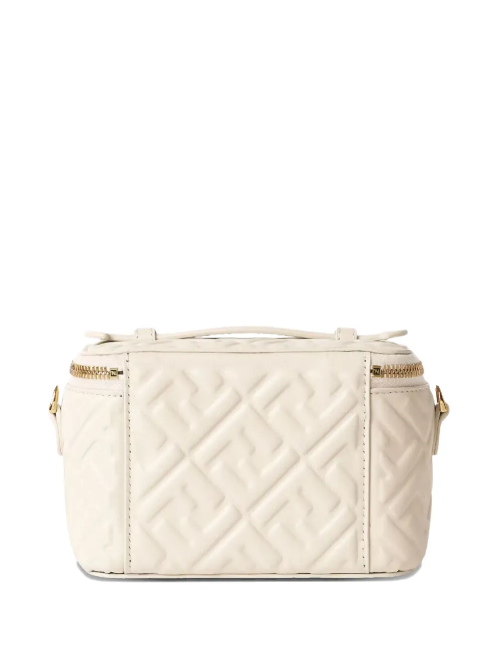 FENDI Crossbodytas met FF-jacquard Beige