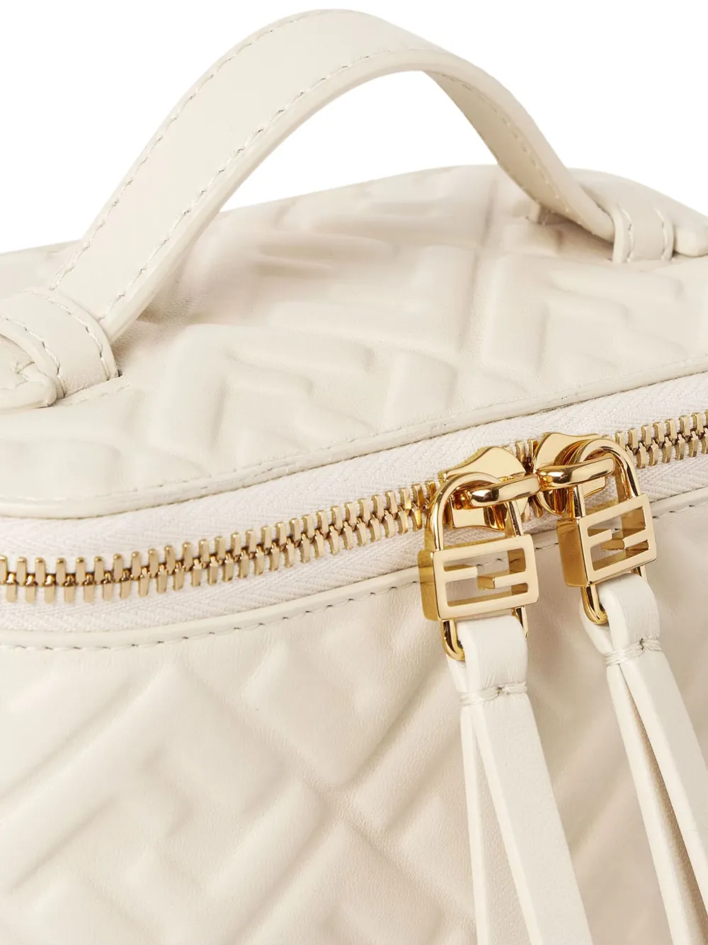 FENDI Crossbodytas met FF-jacquard Beige