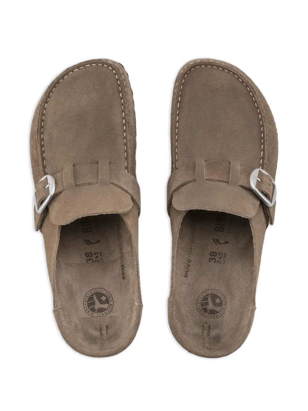 Birkenstock Buckley leren klomp Bruin