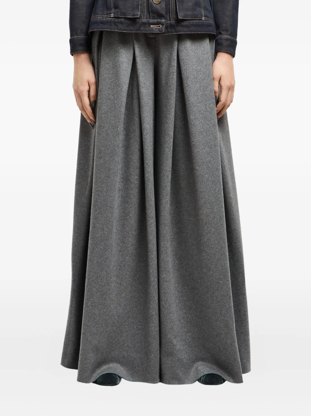 Giorgio Armani double-pleat trousers - Grijs