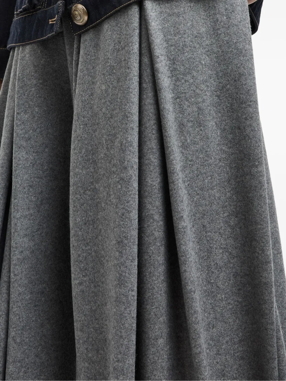 Giorgio Armani High Waist Full Length Wide Leg Trousers In Black
