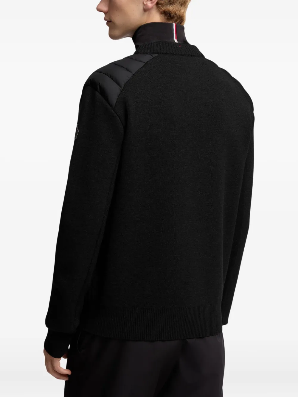 Moncler Grenoble Coltrui met logo - Zwart