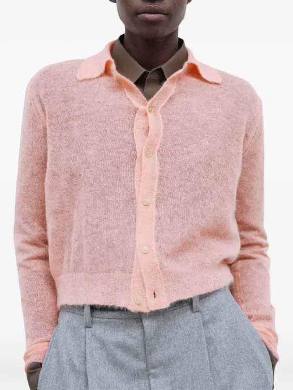 AURALEE 2025FW モヘアニットカーディガン ピンク AURALEE 「KID MOHAIR SHEER KNIT CARDIGAN / LIGHT PINK」 – SISTER