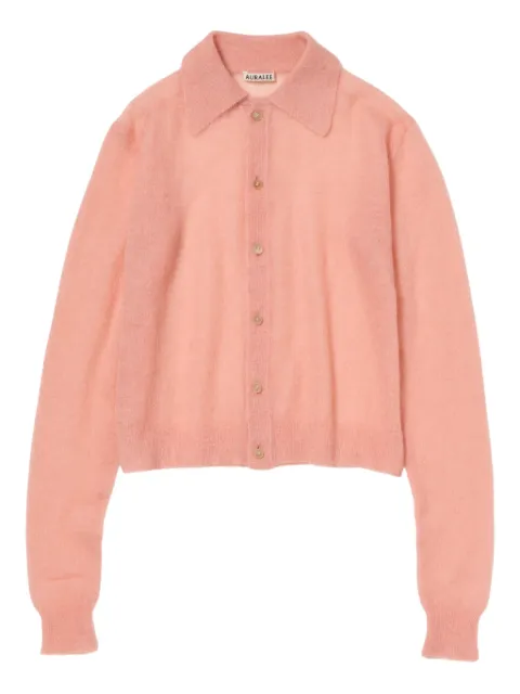 Auralee collared mohair cardigan