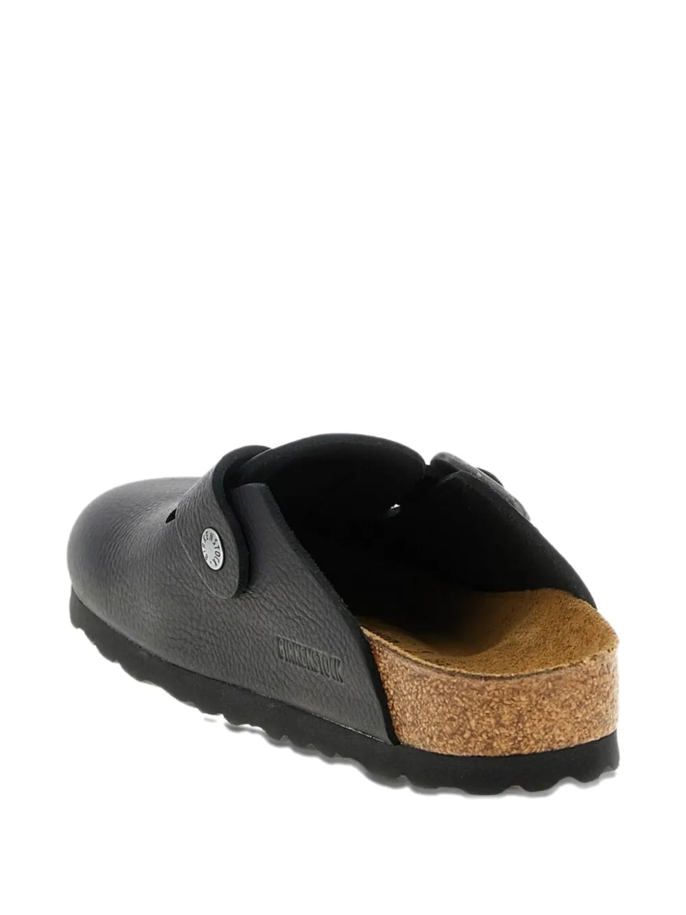 Birkenstock Boston WB muiltjes met gesp Zwart