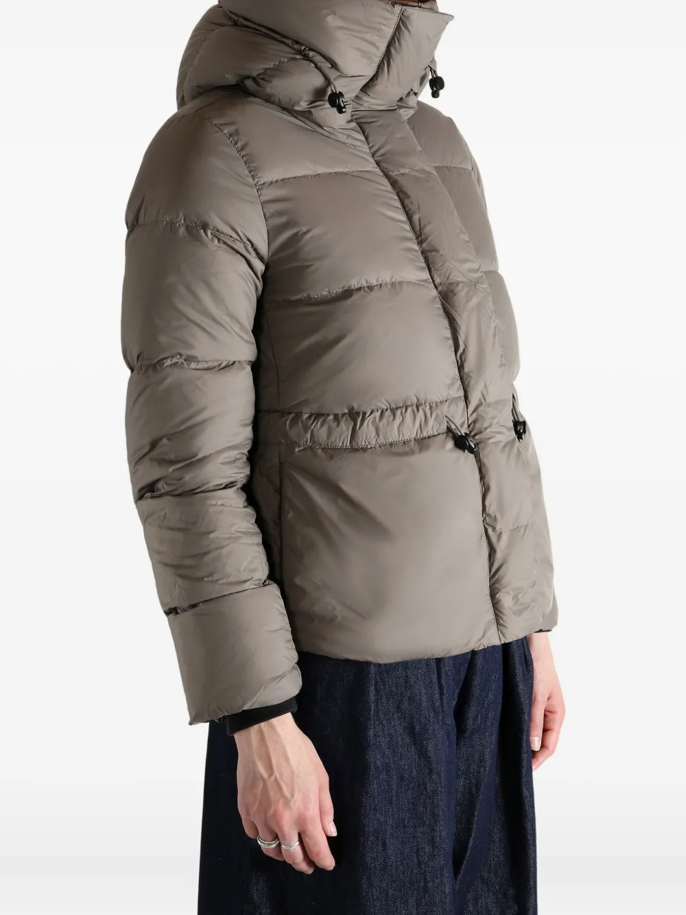 Canada Goose Hooded Puffer Jacket In Brown