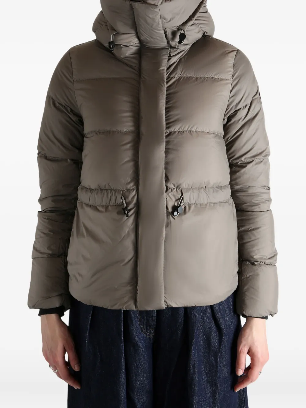 Canada Goose Hooded Puffer Jacket In Brown