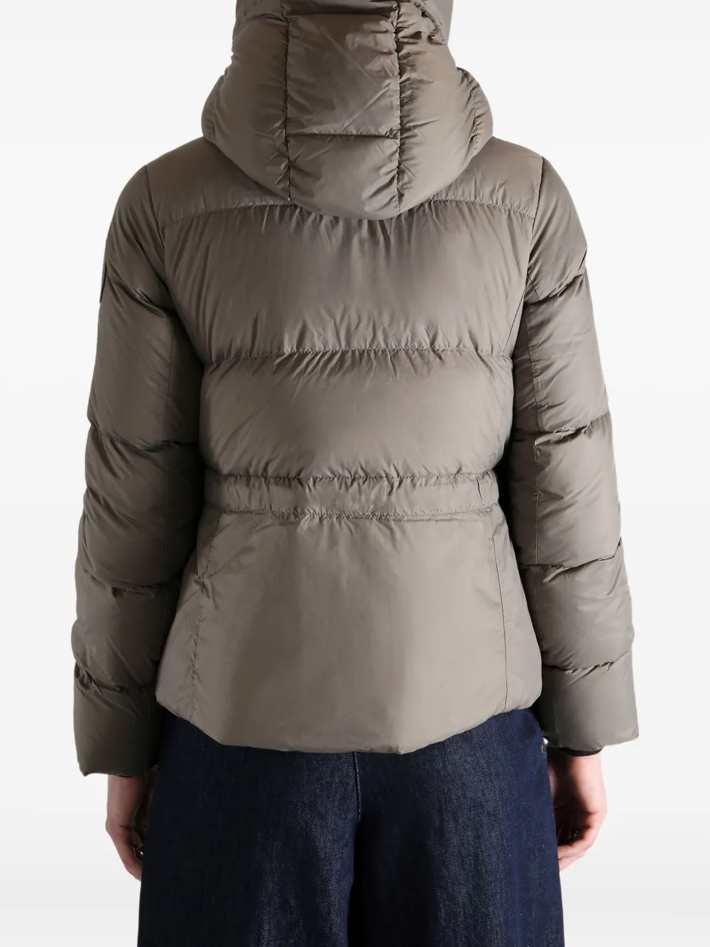Canada Goose Hooded Puffer Jacket In Brown