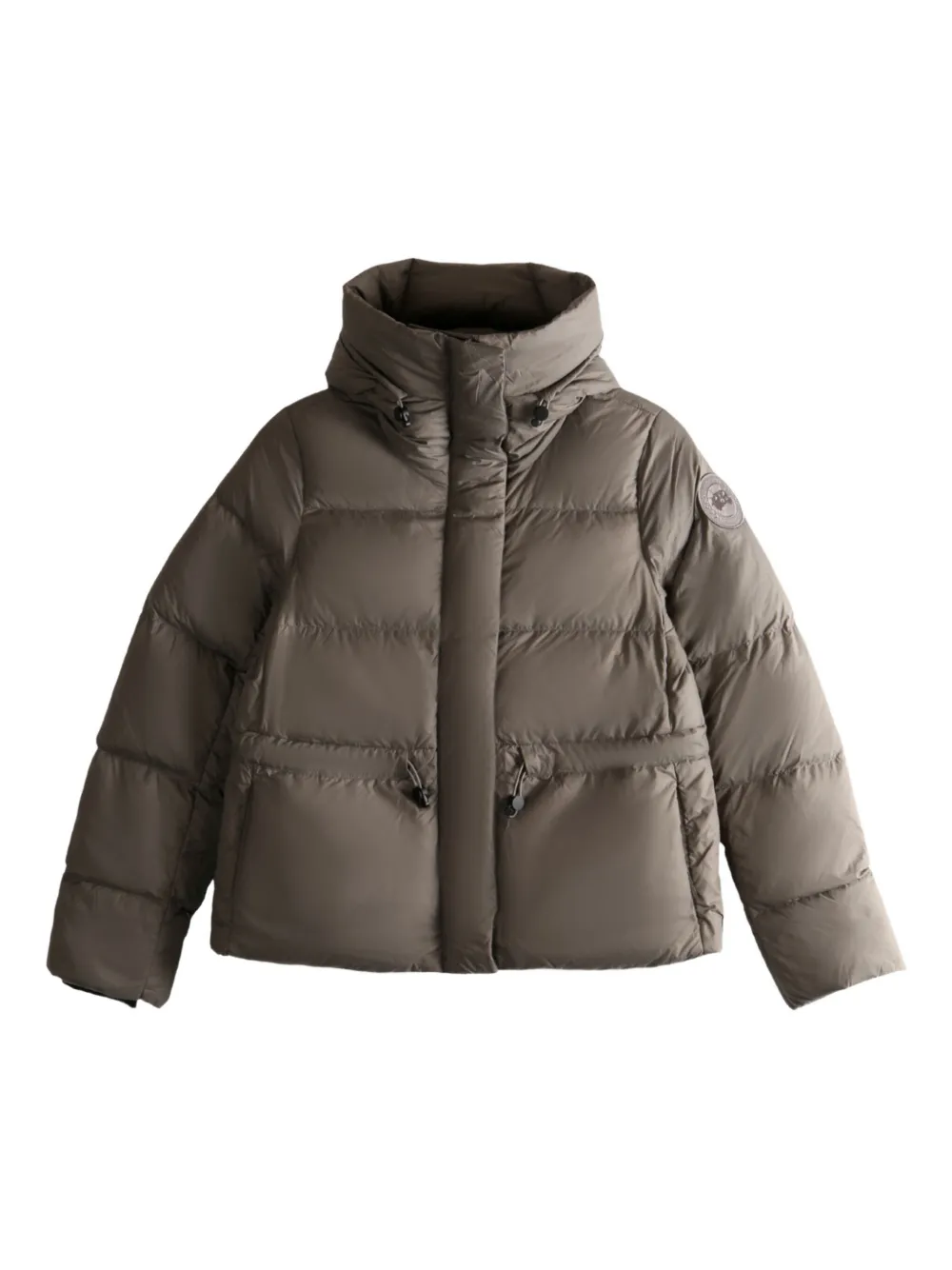 Canada Goose Hooded Puffer Jacket In Brown