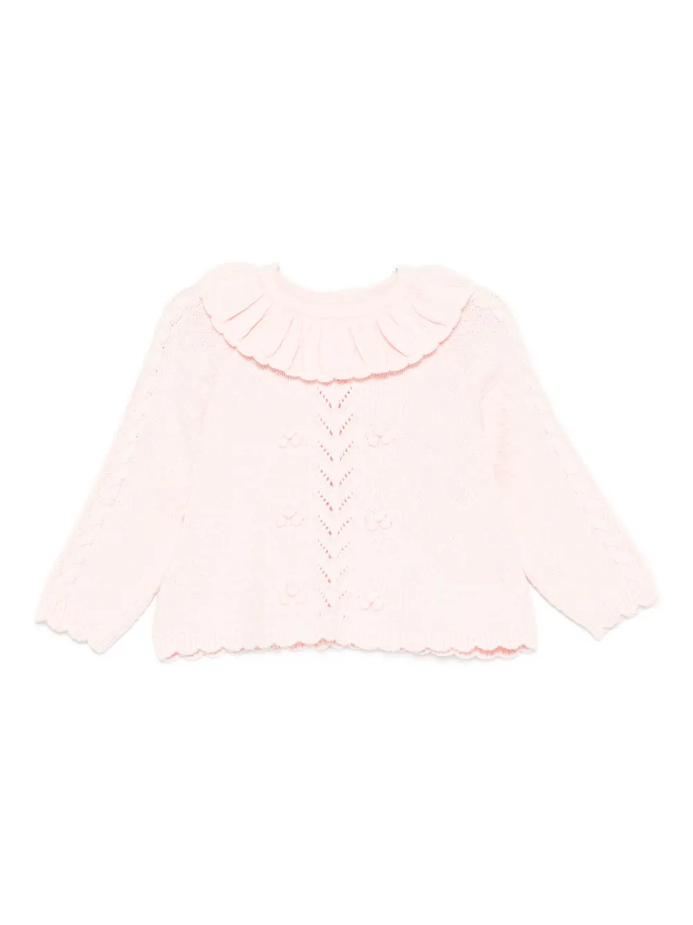 Louise Misha ruffled-collar sweater | Pink | Image 1