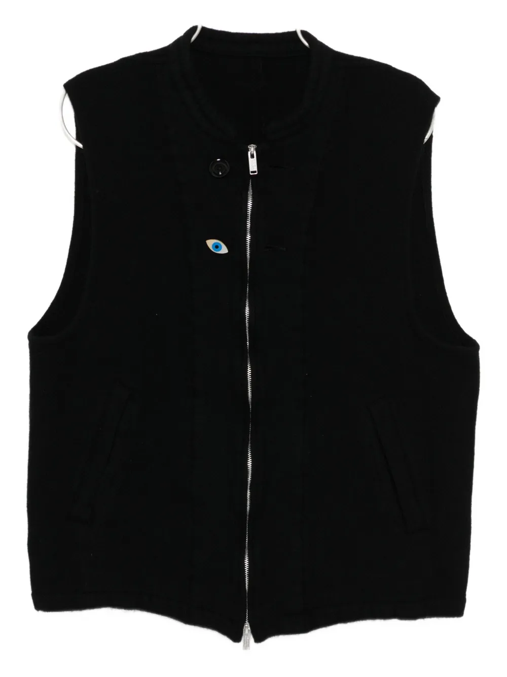 Undercover Wool Gilet In Black