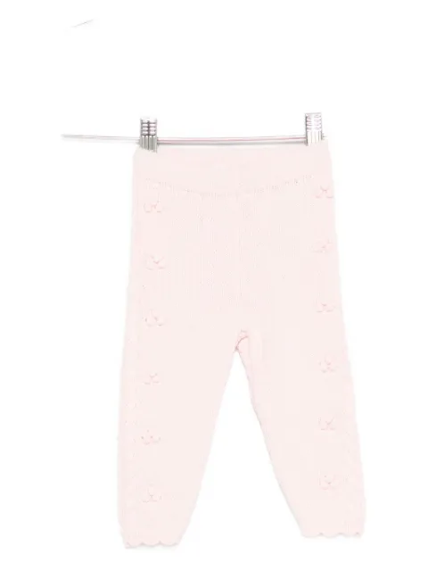 Louise Misha flower-detail knitted pants