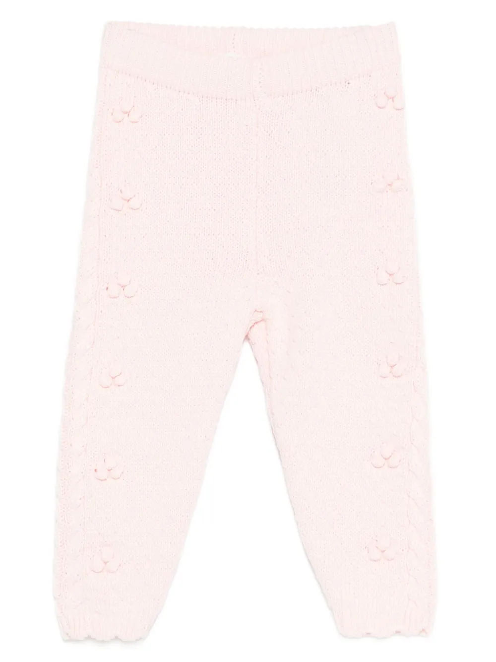 Louise Misha flower-detail knitted pants - Rosa