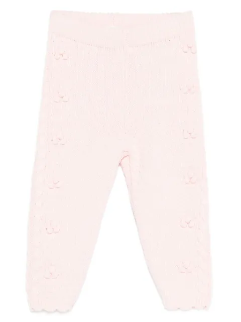 Louise Misha flower-detail knitted pants