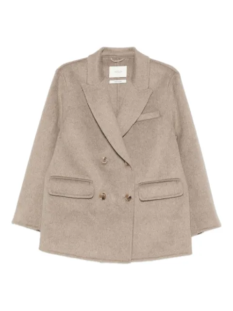 VICOLO brushed-effect coat
