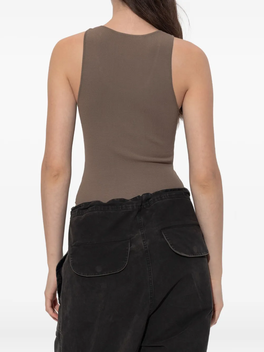 Entire Studios Scoop-neck Sleeveless Body In Brown
