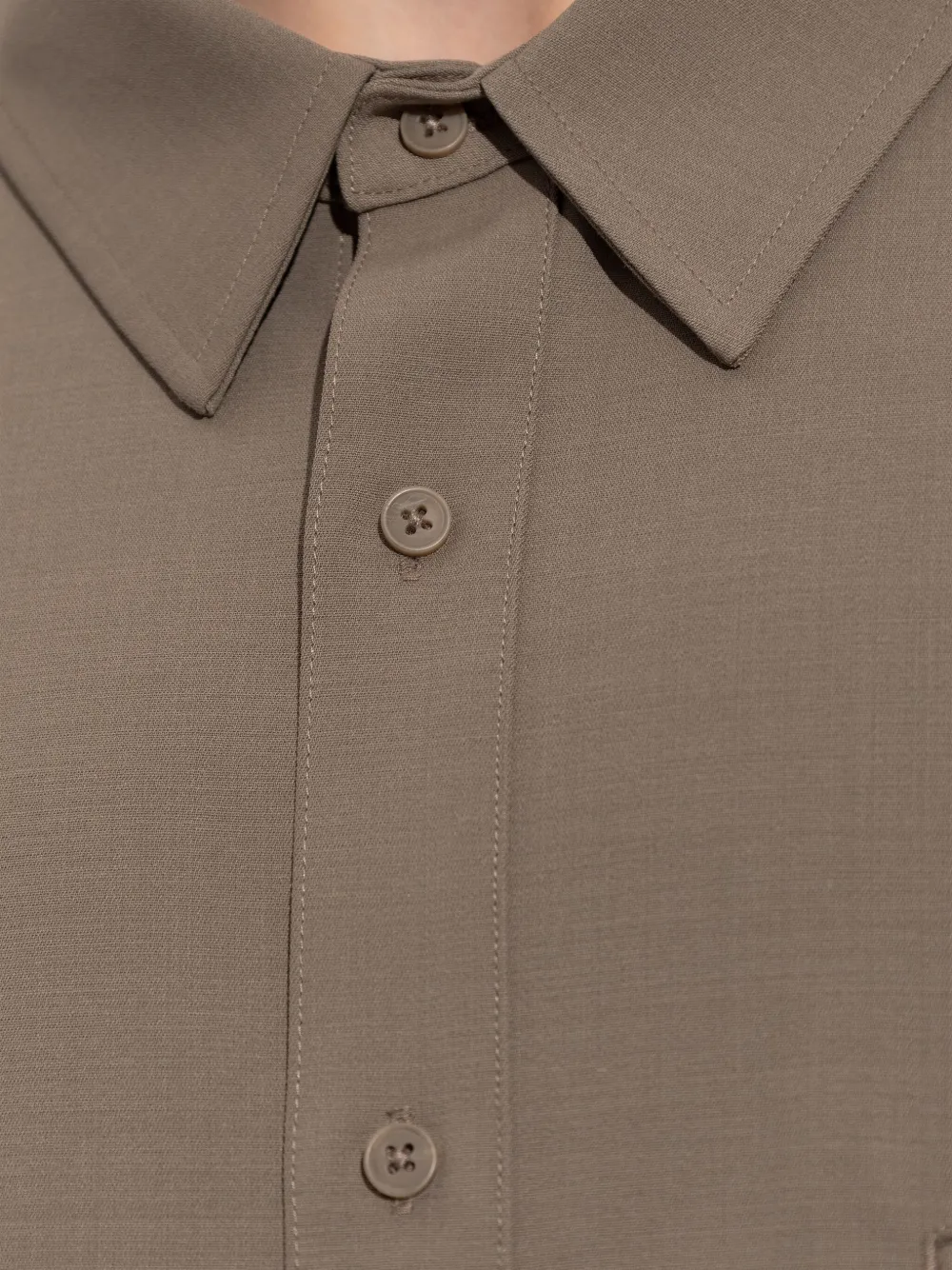Entire Studios Chest-pocket Shirt In Brown