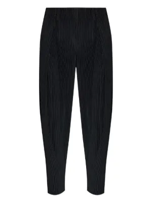 HOMME PLISSÉ ISSEY MIYAKE プリーツパンツ 黒 サイズ2 Homme Plissé Issey Miyake プリーツ パンツ | ブラック | FARFETCH JP