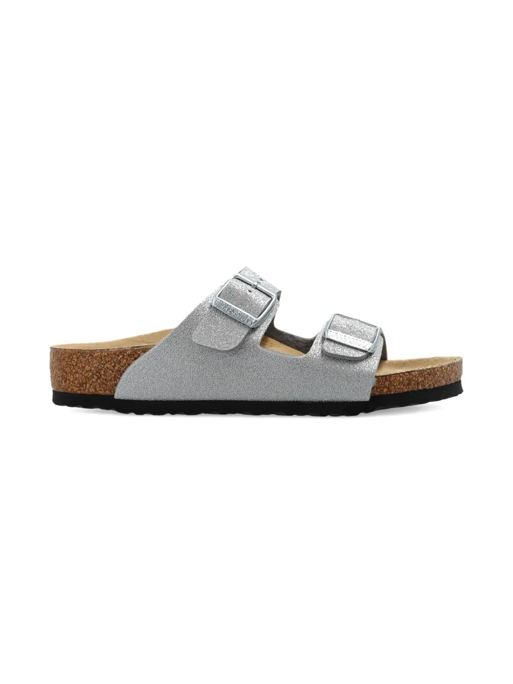 Birkenstock Kids Arizona sandalen met glitter Zilver