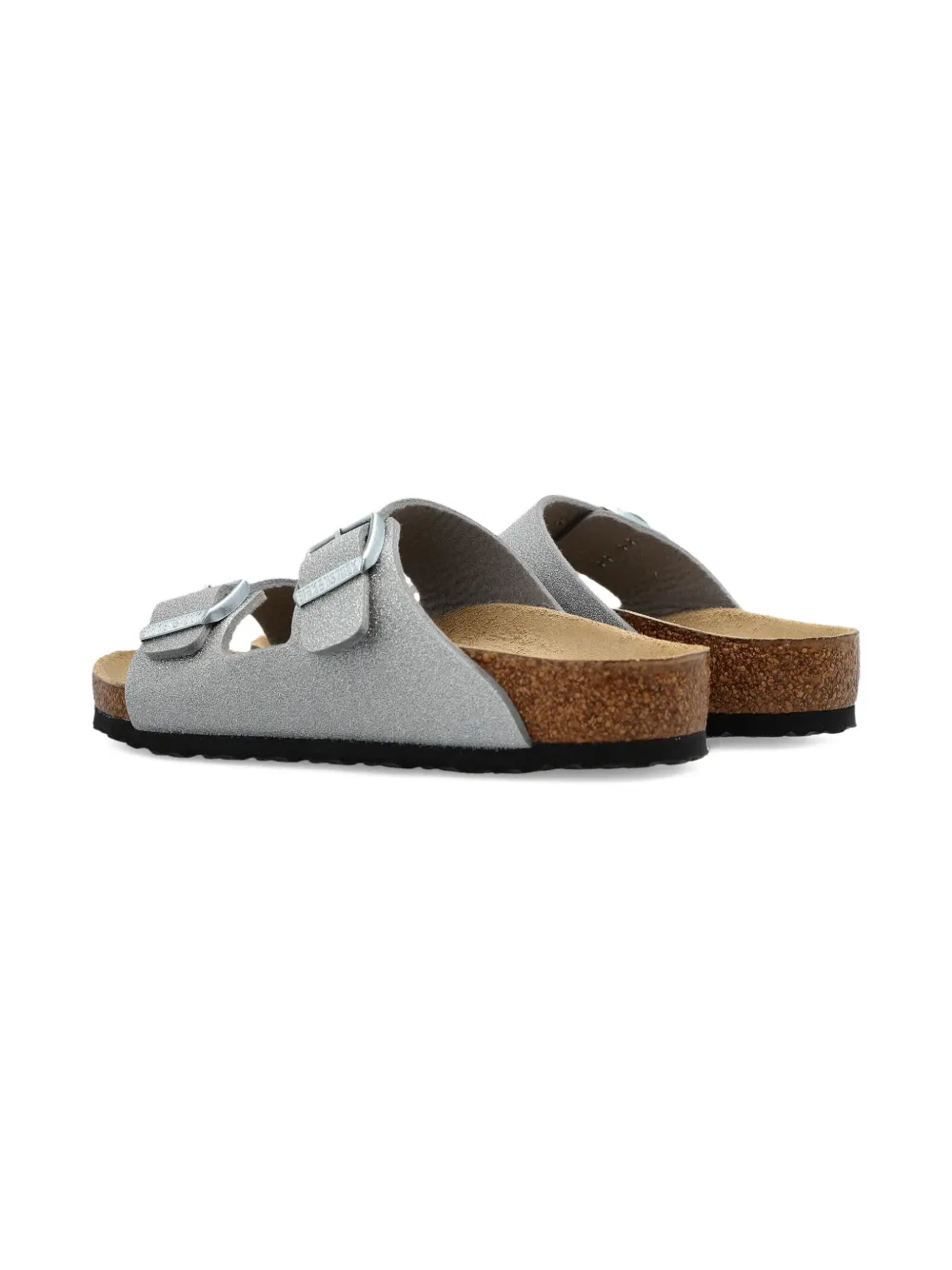 Birkenstock Kids Arizona sandalen met glitter Zilver