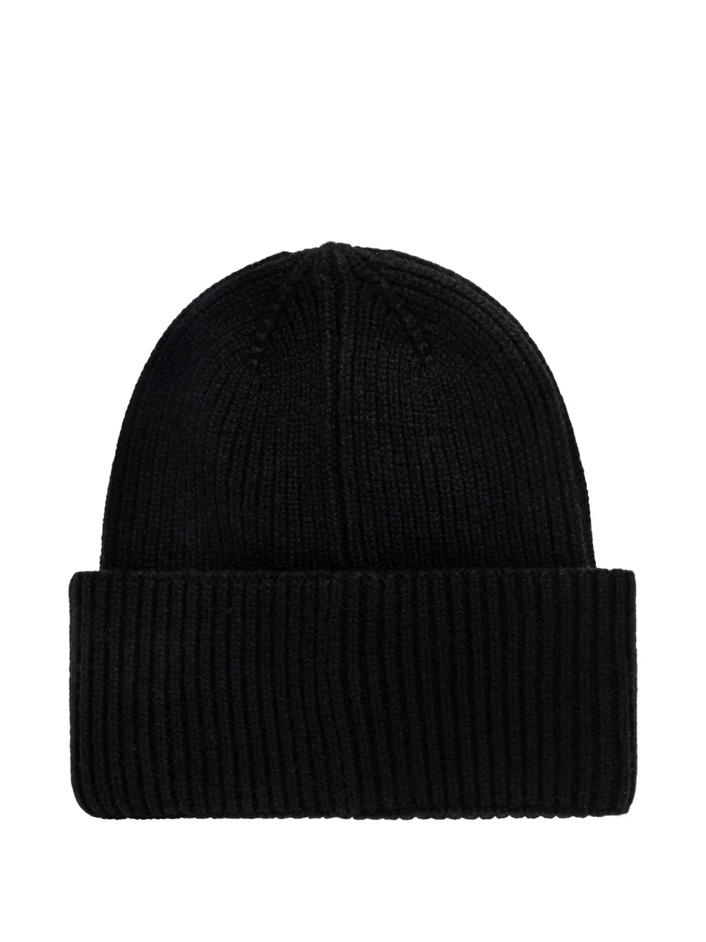 Max Mara Mmretina ribbed-initial beanie hat - Zwart