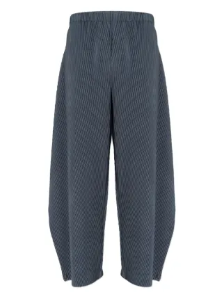 Homme Plissé Issey Miyake Angular Stone パンツ | グレー | FARFETCH JP