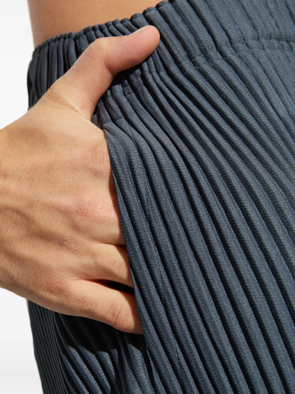 Issey Miyake Angular Stone Trousers In Gray