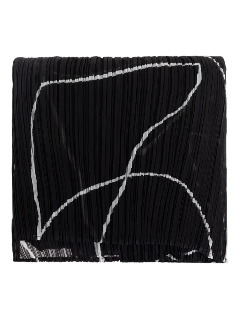 Pleats Please Issey Miyake mascada plisada estampada