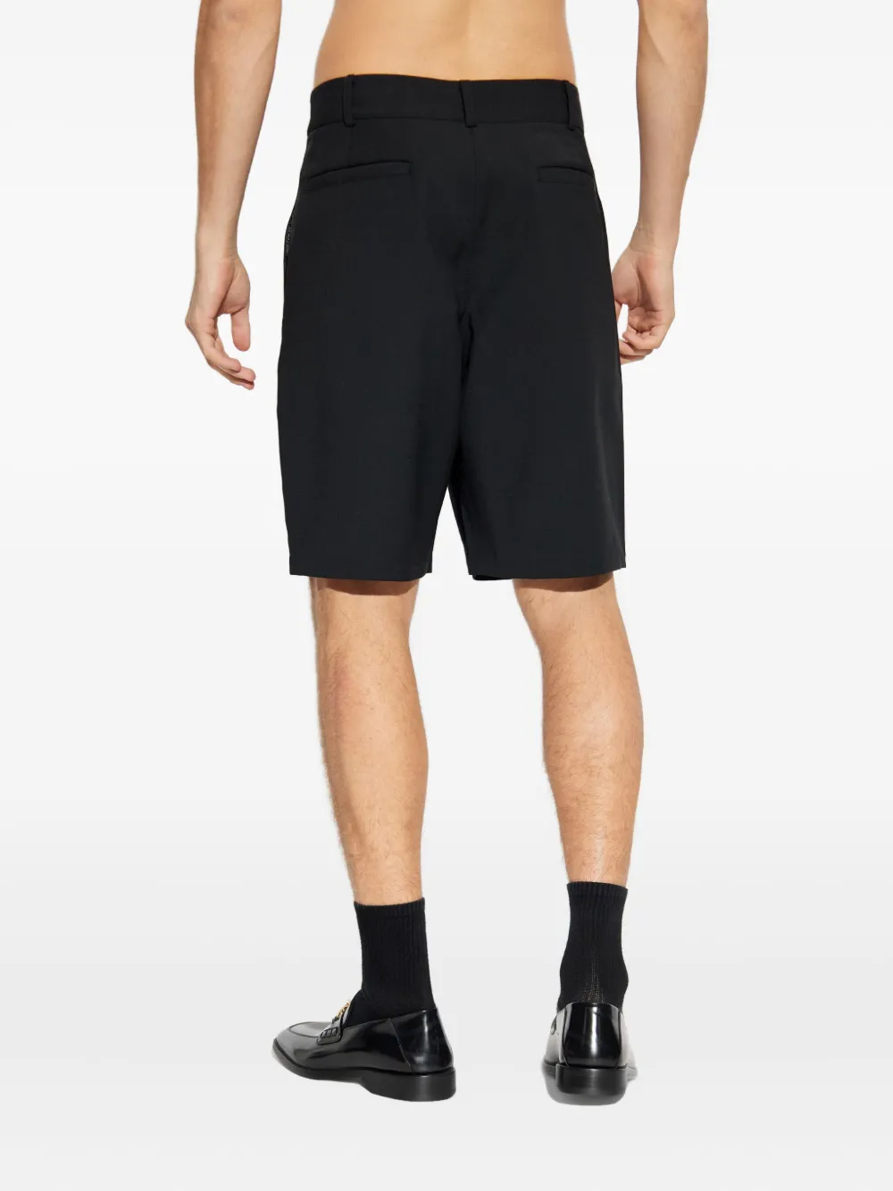 ENTIRE STUDIOS Geplooide shorts Zwart