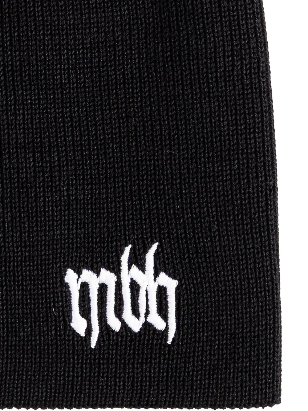 Misbhv Embroidered-logo Beanie In Black