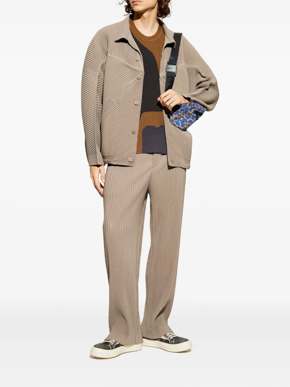 Homme Plissé Issey Miyake round neckline vest | Vests & Tank Tops | Image 2