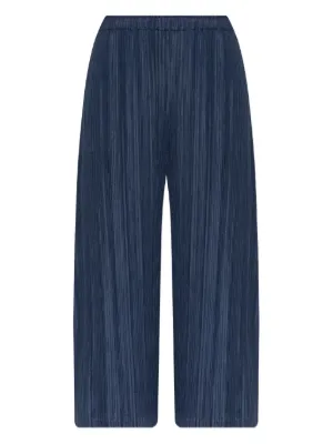 Pleats Please Issey Miyake プリーツ クロップドパンツ | ブラック