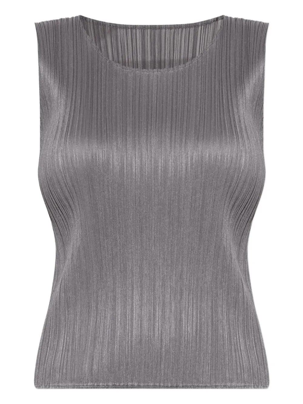 Pleats Please Issey Miyake plissé sleeveless top | Grey | Image 1