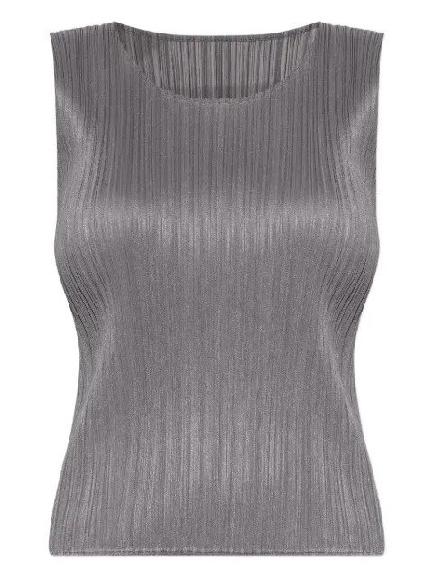 Pleats Please Issey Miyake plissé sleeveless top