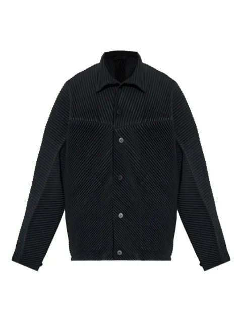 Homme Plissé Issey Miyake Monthly Colors: September plissé buttoned overshirt