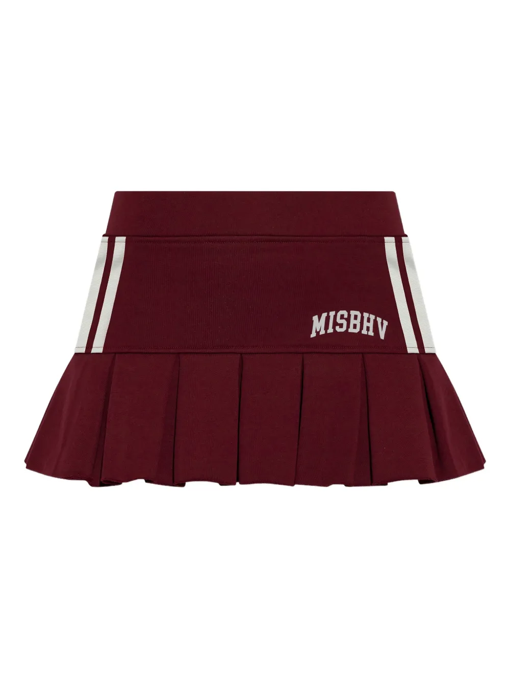 Misbhv Pleated Stripe Mini Skirt In Multi