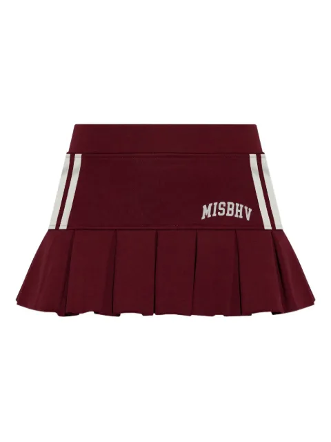 MISBHV pleated stripe mini skirt