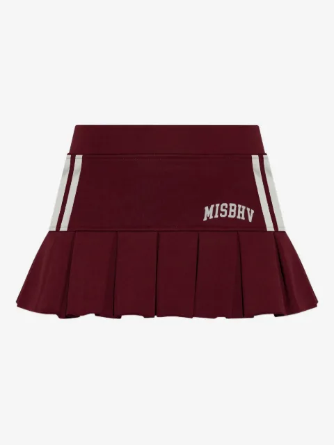 MISBHV minijupe plissée à rayures