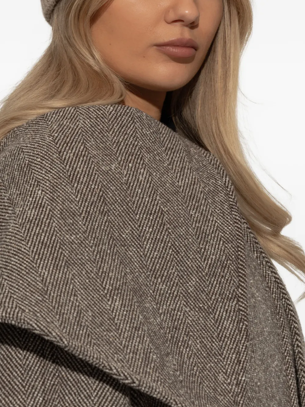 Max Mara Mmretina Ribbed Embroidered Beanie Hat In Brown