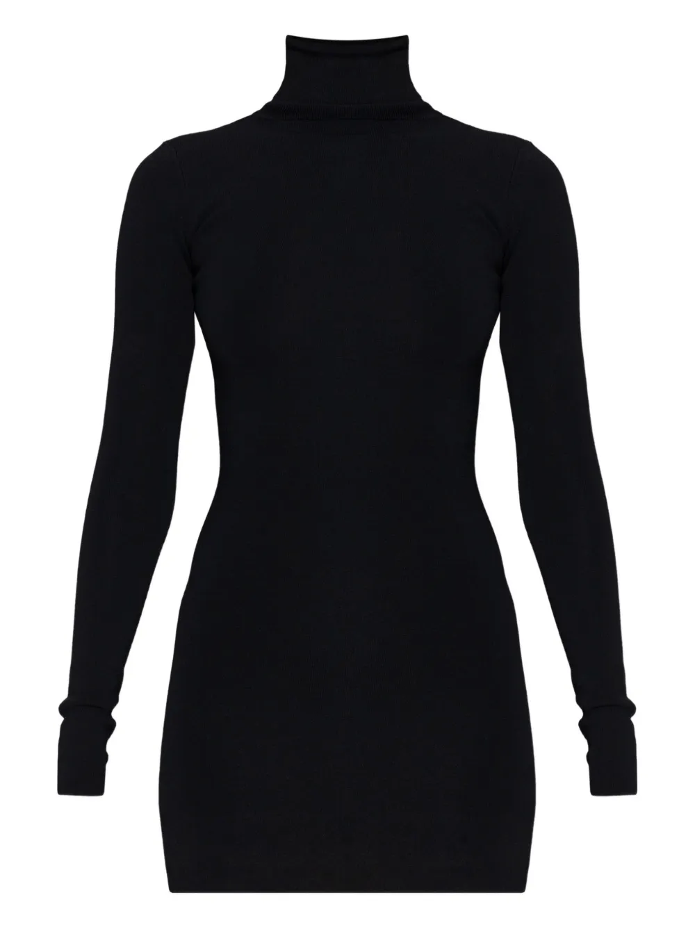 Entire Studios Roll-neck Long-sleeve Mini Dress In Blue