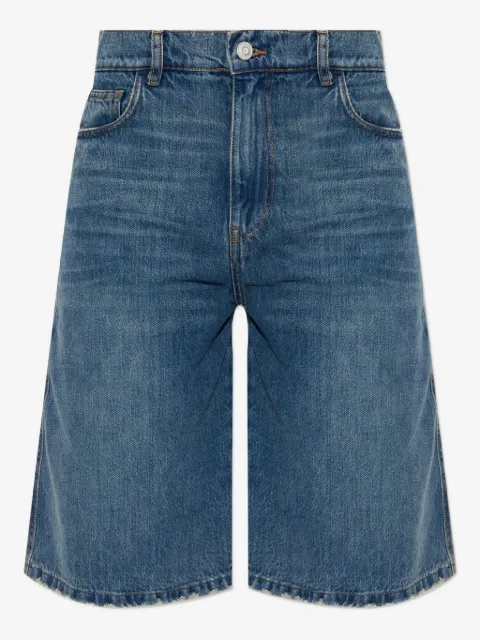Coperni logo-belt shorts