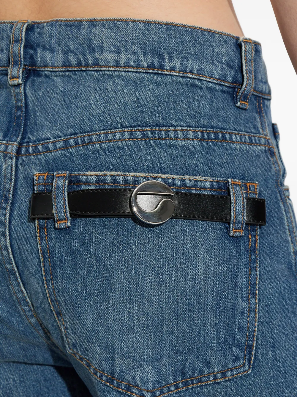 Coperni Shorts met logo Blauw